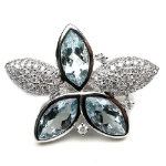 My stunning aquamarine and diamond brooch